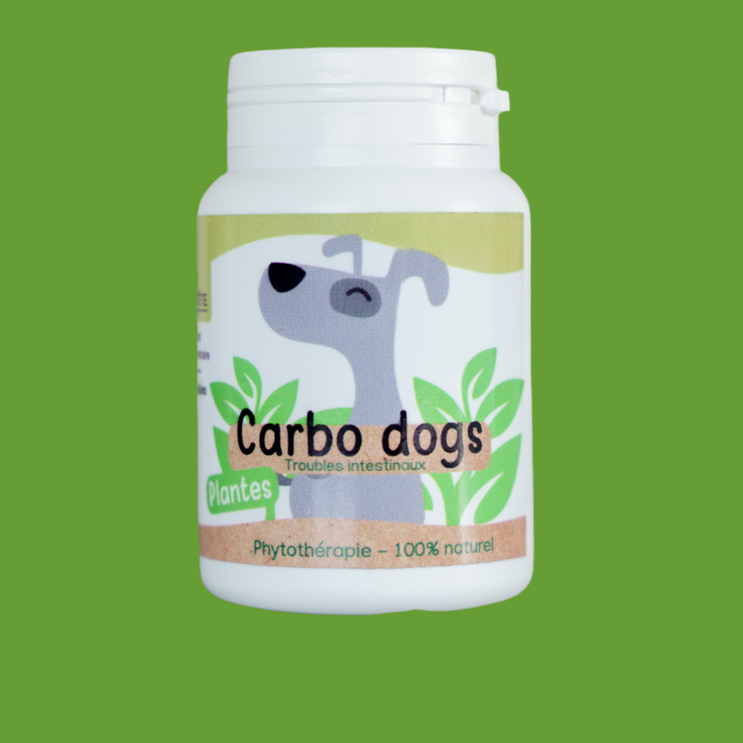 Digestion Carbo Chiens naturels - 60 capsules - Chien