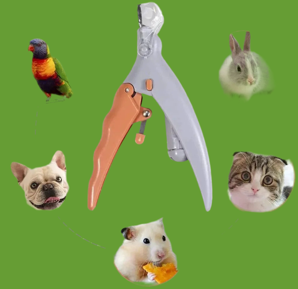 Pet nail clippers, large light-up nail clippers, LED splash-proof nail clippers for cats and dogs, and pet cleaning supplies