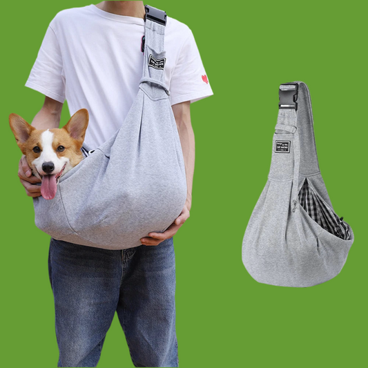Sac de transport pour chien de compagnie Voyage en plein air Sacs à bandoulière pour chiots Chiens Single Comfort Sling Sac à main Fourre-tout Pochette Chaton Corgi Transport Animaux de compagnie