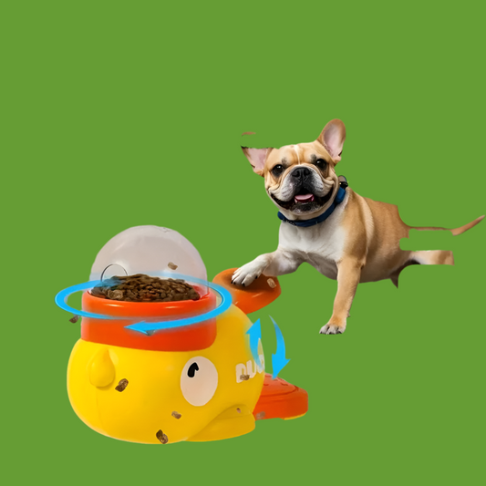 Jouet interactif pour chien de canard de dessin animé antidérapant Chargeur d'exercice intelligent Distributeur de nourriture pour animaux de compagnie