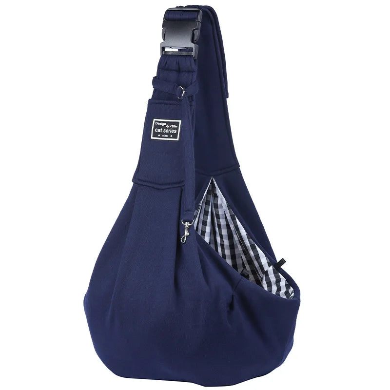Sac de transport pour chien de compagnie Voyage en plein air Sacs à bandoulière pour chiots Chiens Single Comfort Sling Sac à main Fourre-tout Pochette Chaton Corgi Transport Animaux de compagnie