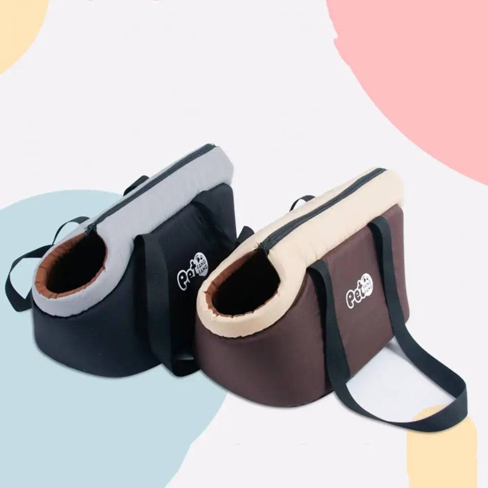 Sac pour animaux de compagnie Tissu réglable à côtés souples Coussin intérieur Fourre-tout pour animaux de compagnie Porte-chat Voyage sortant Sac à main respirant pour animaux de compagnie