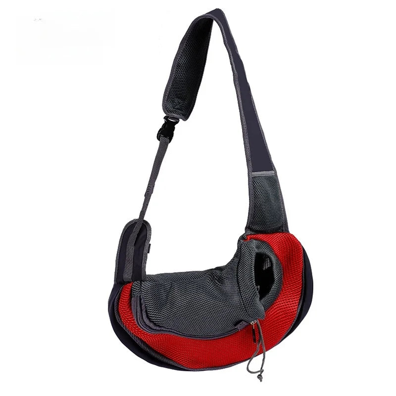 Sac à dos pour animaux de compagnie, sac à bandoulière portable pour les voyages, sac à bandoulière d'extérieur mains libres adapté aux fournitures pour chats et chiens pour animaux de compagnie