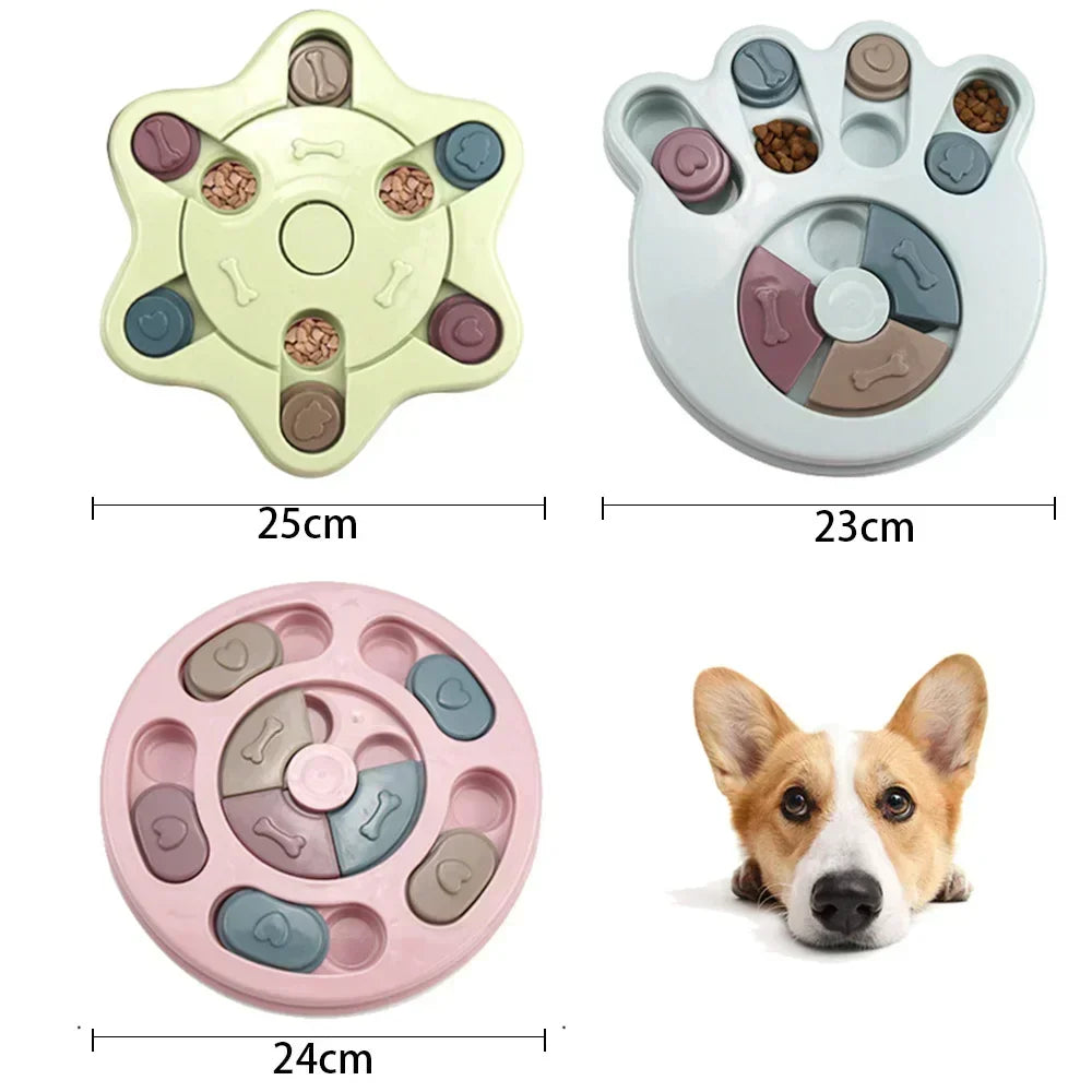 2025 Nouveau jouet pour chien IQ Puzzle - Mangeoire lente interactive pour la stimulation mentale Distributeur de friandises Labyrinthe alimentaire pour petits, moyens et grands chiens