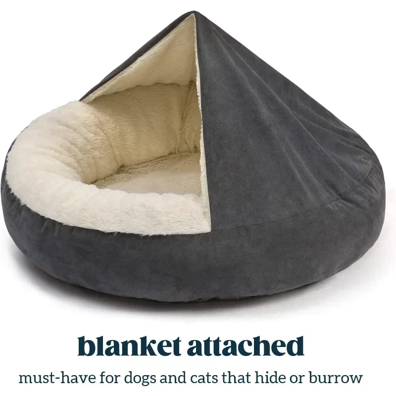 Chenil semi-fermé Coussin de couchage pour animaux de compagnie Chaton Chiot Hiver Nid chaud Tapis de litière Peluche Résistant à la saleté Lit pour animaux de compagnie