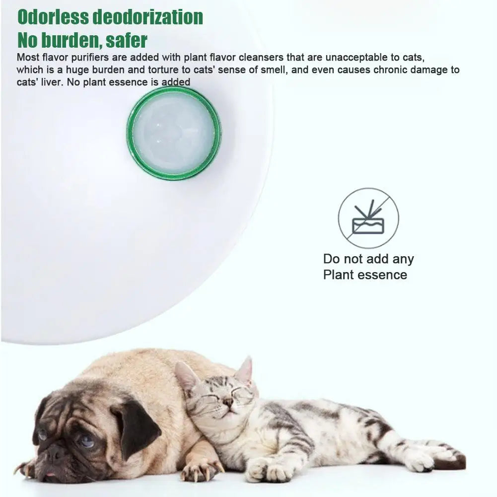 Éliminateur d'odeurs pour animaux de compagnie Litière pour chat Désodorisant Purificateur d'air pour chiens et chats Élimination des odeurs pour l'air frais Air électrique domestique