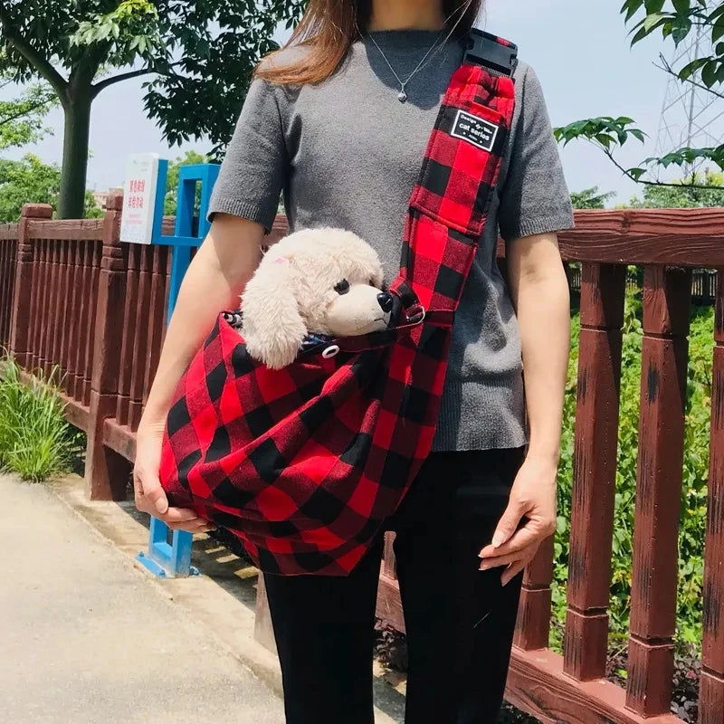 Sac de transport pour chien de compagnie Voyage en plein air Sacs à bandoulière pour chiots Chiens Single Comfort Sling Sac à main Fourre-tout Pochette Chaton Corgi Transport Animaux de compagnie