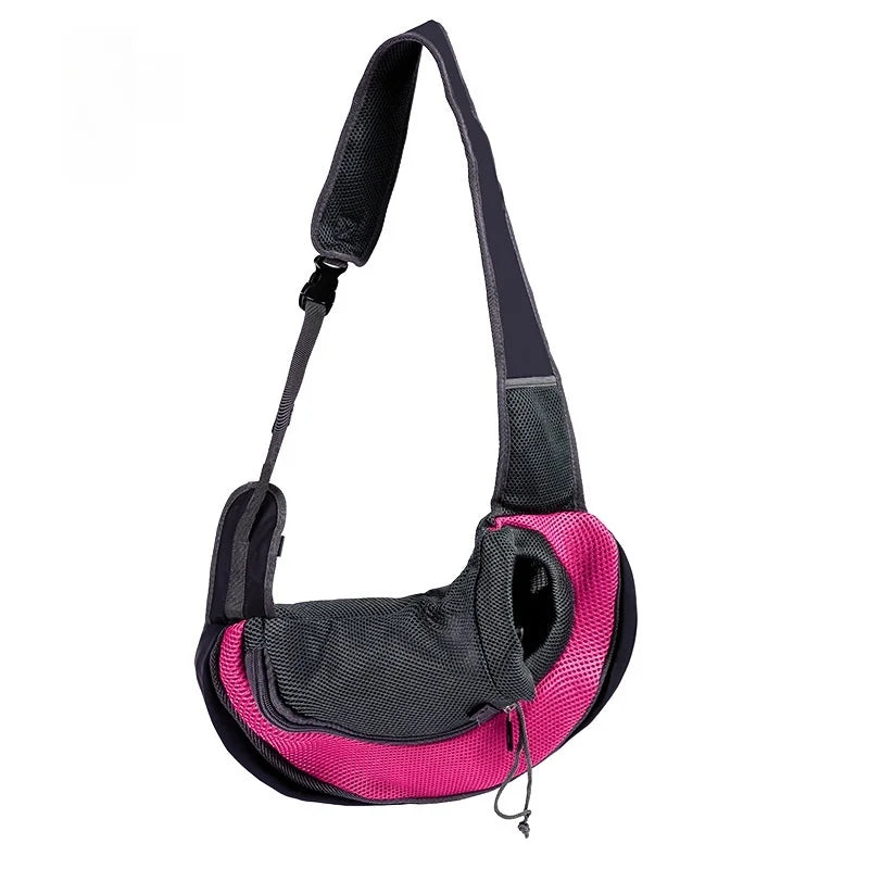 Sac à dos pour animaux de compagnie, sac à bandoulière portable pour les voyages, sac à bandoulière d'extérieur mains libres adapté aux fournitures pour chats et chiens pour animaux de compagnie