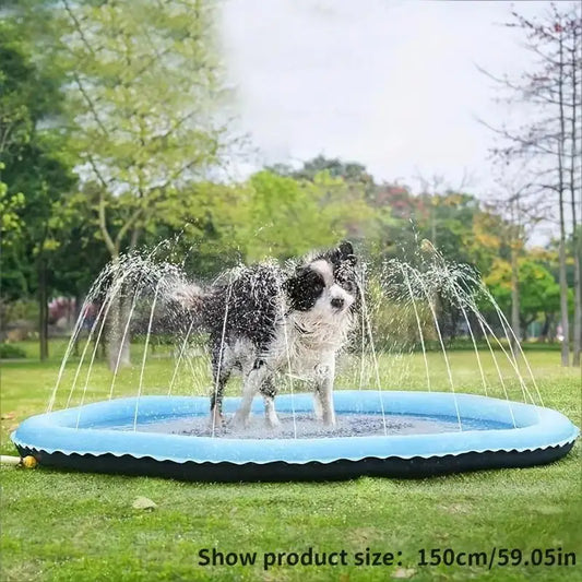 Arroseur d'eau extérieur amusant pour chiens Portable antidérapant pour animaux de compagnie Play Bathing Soaker