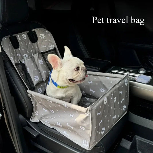 Sac de voiture pour animaux de compagnie, coussin portable pour animaux de compagnie pour les chats et les chiens à ranger lorsqu'ils sortent, pliable, coussin de transport de voiture pour chats et chiens de grande capacité