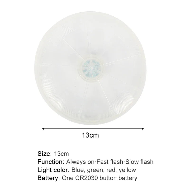 Pet supplies dog toy LED luminous flying disk environmental protection material dog training supplies dog chew toys