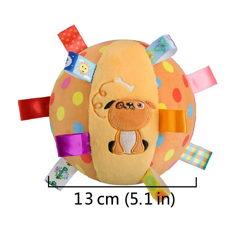Jouet pour chien à balle interactive pour l'entraînement des mâcheurs agressifs Décompresser la poignée en peluche résistante aux morsures Jouets pour chiens avec cloches Fournitures pour animaux de compagnie