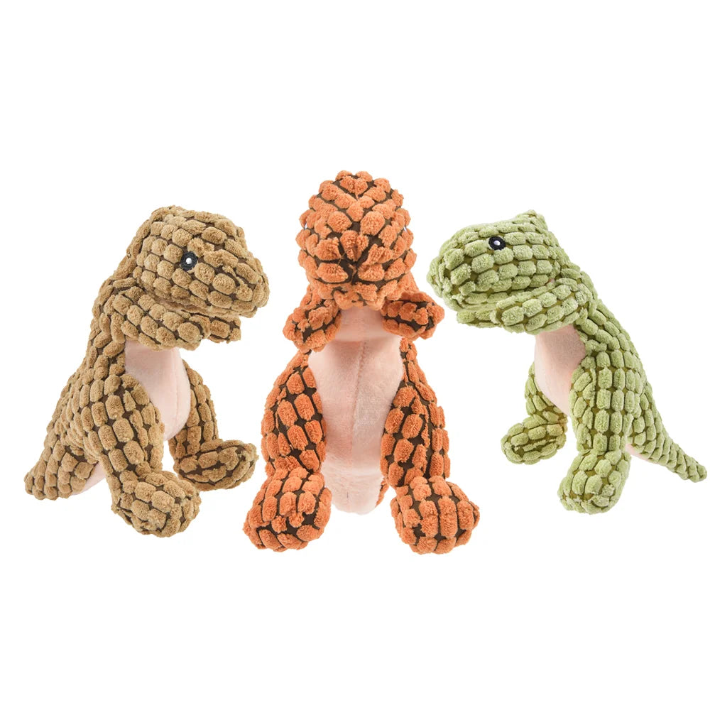 Chats et chiens Jouets de dinosaures en peluche pour animaux de compagnie Jouets interactifs pour chiens à mâcher Peluche Fournitures pour animaux de compagnie Jouets pour chiens pour petits chiens