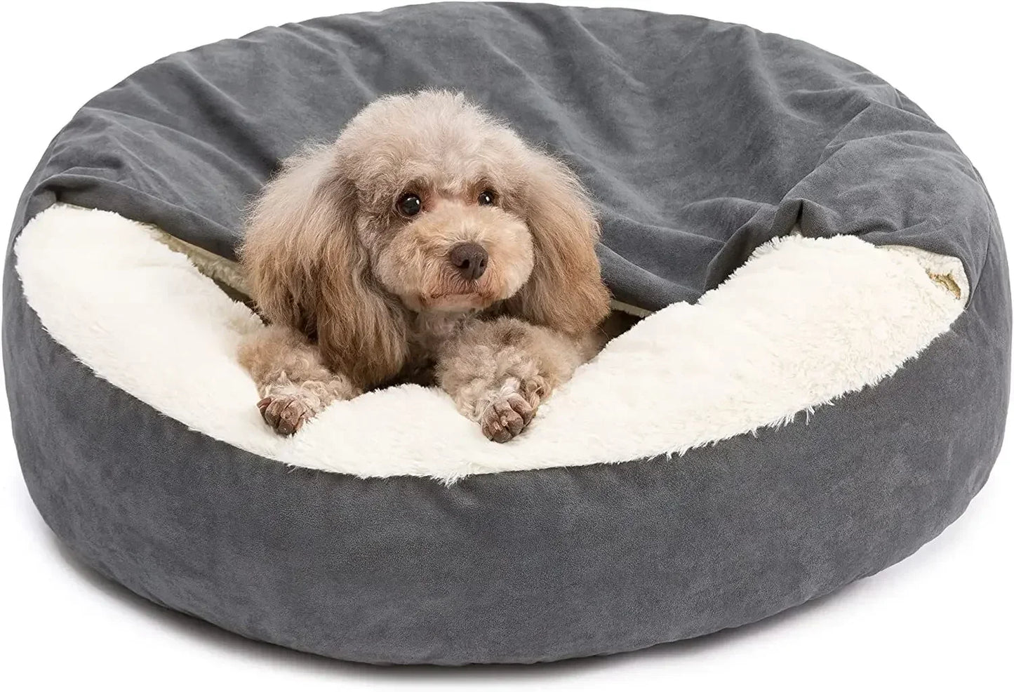 Chenil semi-fermé Coussin de couchage pour animaux de compagnie Chaton Chiot Hiver Nid chaud Tapis de litière Peluche Résistant à la saleté Lit pour animaux de compagnie