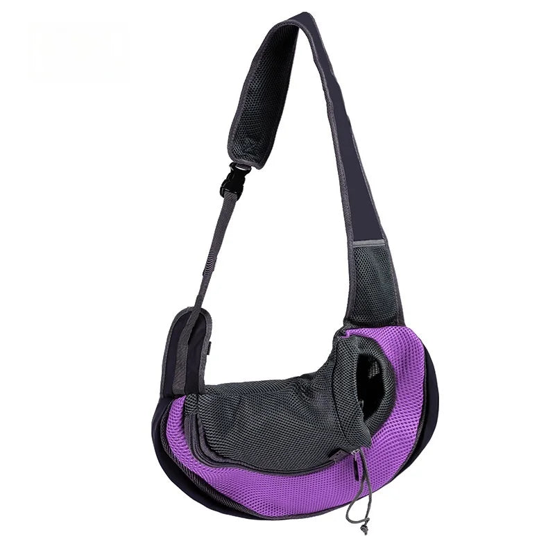 Sac à dos pour animaux de compagnie, sac à bandoulière portable pour les voyages, sac à bandoulière d'extérieur mains libres adapté aux fournitures pour chats et chiens pour animaux de compagnie