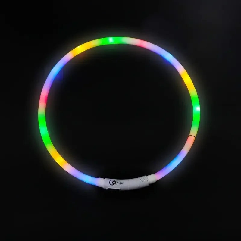 Collier de chien Led Lumineux Usb Cat Dog Collar 3 Modes Led Light Glowing Loss Prevention LED Collar For Dogs Pet Dog Accessories