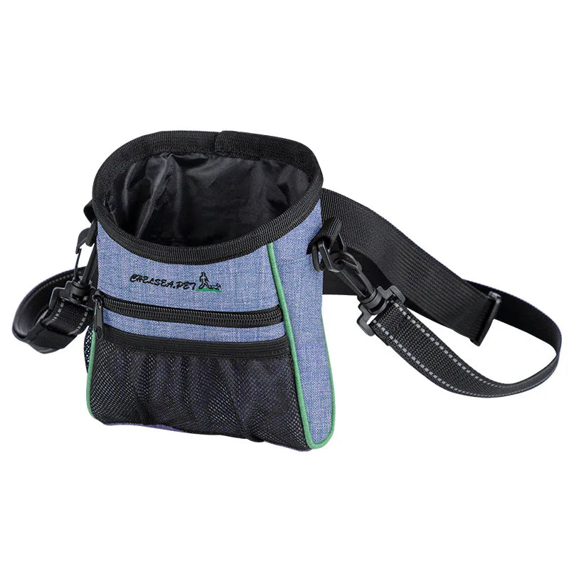Sac d'entraînement pour animaux de compagnie avec pochettes de friandises pour ceinture et porte-craie, sac mains libres réglable pour les cours d'obéissance de randonnée et les exercices en plein air