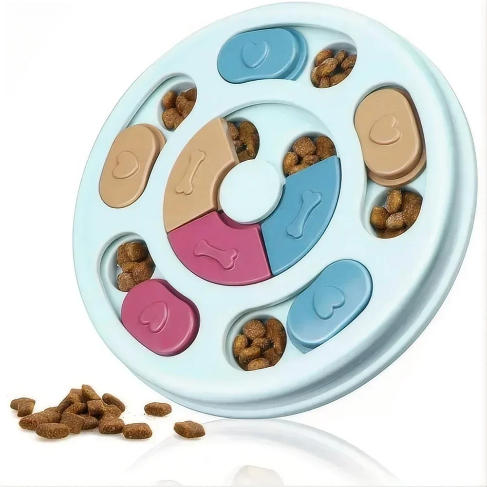 2025 Nouveau jouet pour chien IQ Puzzle - Mangeoire lente interactive pour la stimulation mentale Distributeur de friandises Labyrinthe alimentaire pour petits, moyens et grands chiens