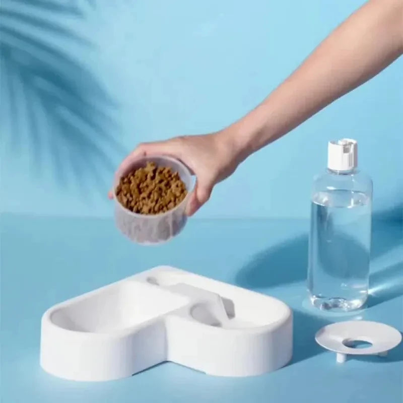 Bol à boire automatique pour animaux de compagnie, bol pour chat étanche à l'humidité, bassin pour chien, double usage, multifonctionnel, boisson et alimentation