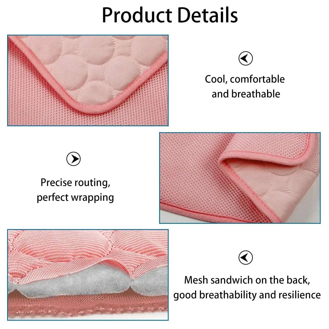 Tapis de refroidissement pour animaux de compagnie pour chiens et chats, résistant à l'humidité, respirant, durable, coussin de confort d'été, petits grands animaux de compagnie, utilisation