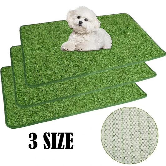 Grand tapis de toilette pour chien, tapis de toilette intérieur et extérieur, entraînement à la propreté de l'herbe, tapis de pot, tapis de pot pipi, tapis de pot, accessoires pour animaux de compagnie, 3 tailles