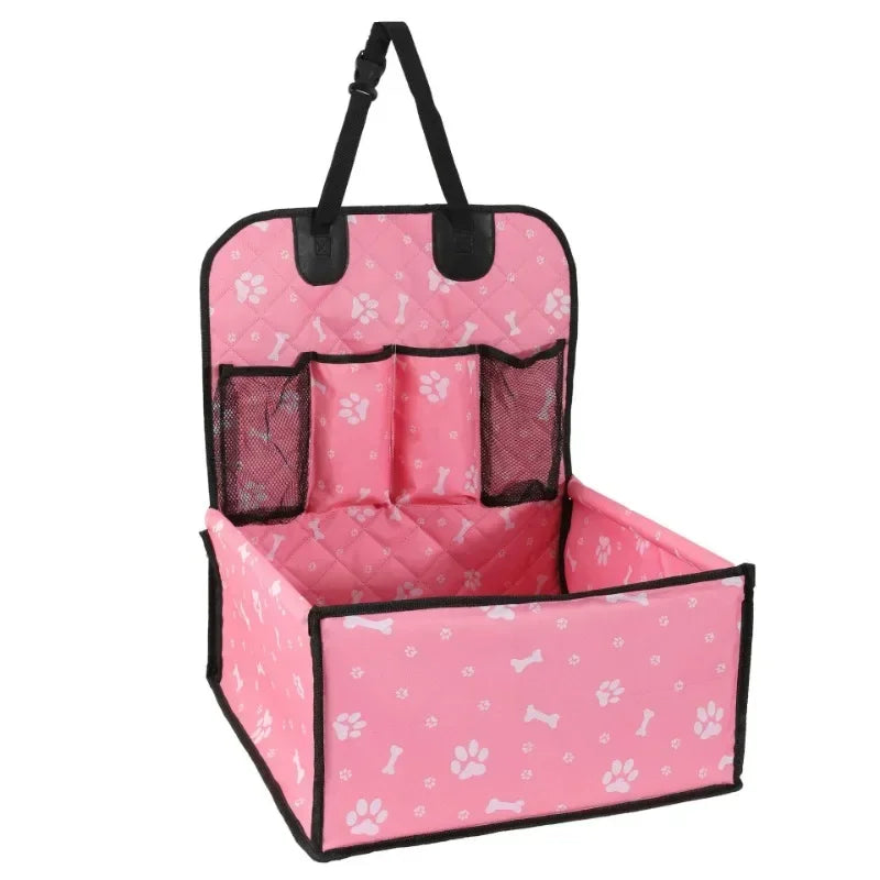 Sac de voiture pour animaux de compagnie, coussin portable pour animaux de compagnie pour les chats et les chiens à ranger lorsqu'ils sortent, pliable, coussin de transport de voiture pour chats et chiens de grande capacité
