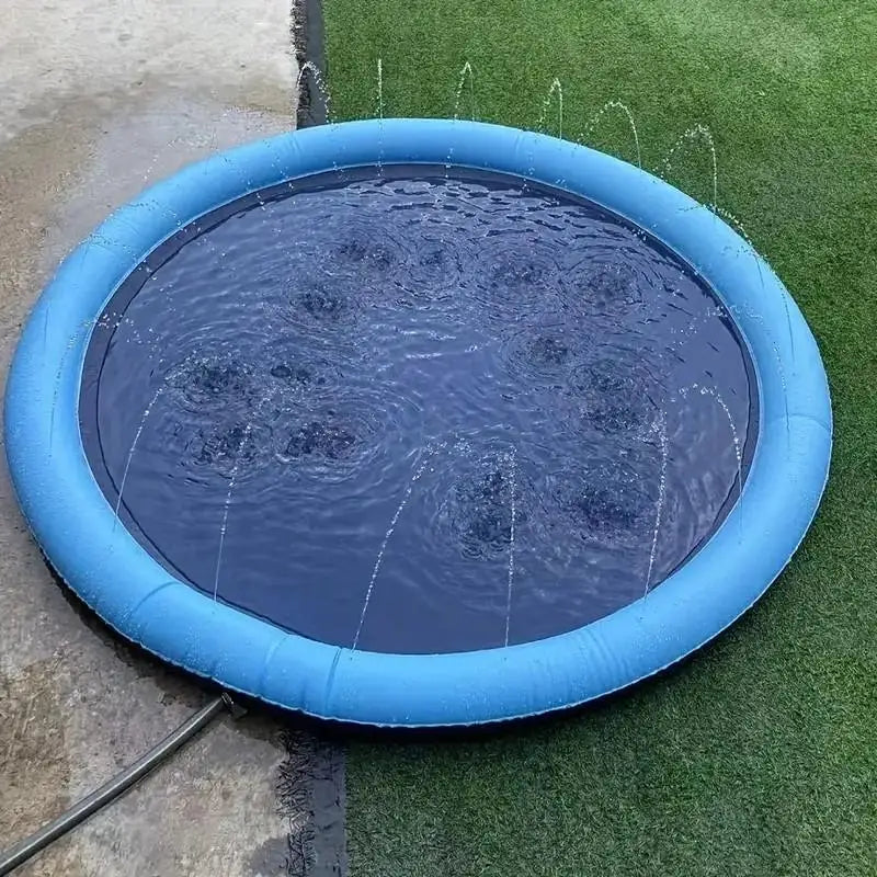 Arroseur d'eau extérieur amusant pour chiens Portable antidérapant pour animaux de compagnie Play Bathing Soaker