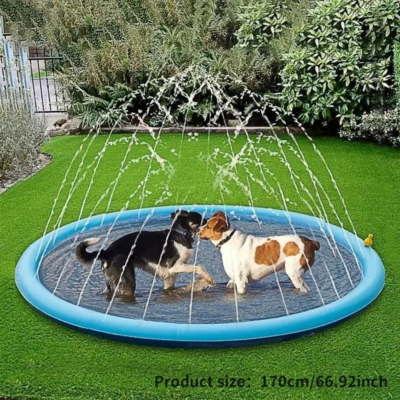 Arroseur d'eau extérieur amusant pour chiens Portable antidérapant pour animaux de compagnie Play Bathing Soaker