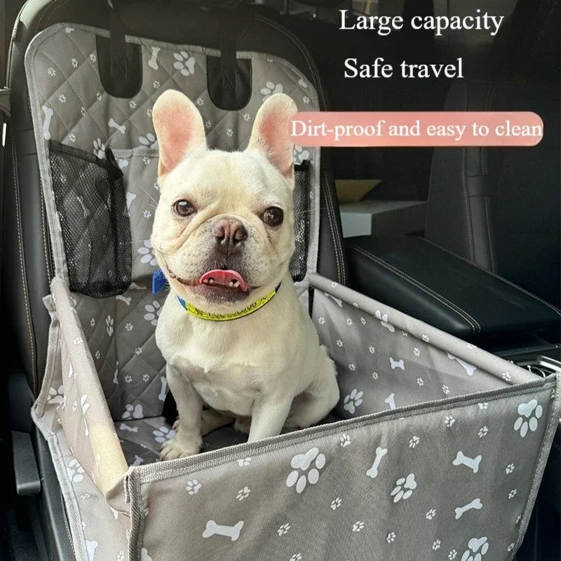 Sac de voiture pour animaux de compagnie, coussin portable pour animaux de compagnie pour les chats et les chiens à ranger lorsqu'ils sortent, pliable, coussin de transport de voiture pour chats et chiens de grande capacité