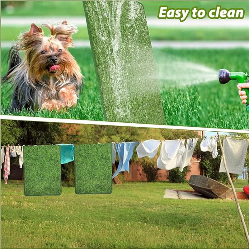 Grand tapis de toilette pour chien, tapis de toilette intérieur et extérieur, entraînement à la propreté de l'herbe, tapis de pot, tapis de pot pipi, tapis de pot, accessoires pour animaux de compagnie, 3 tailles