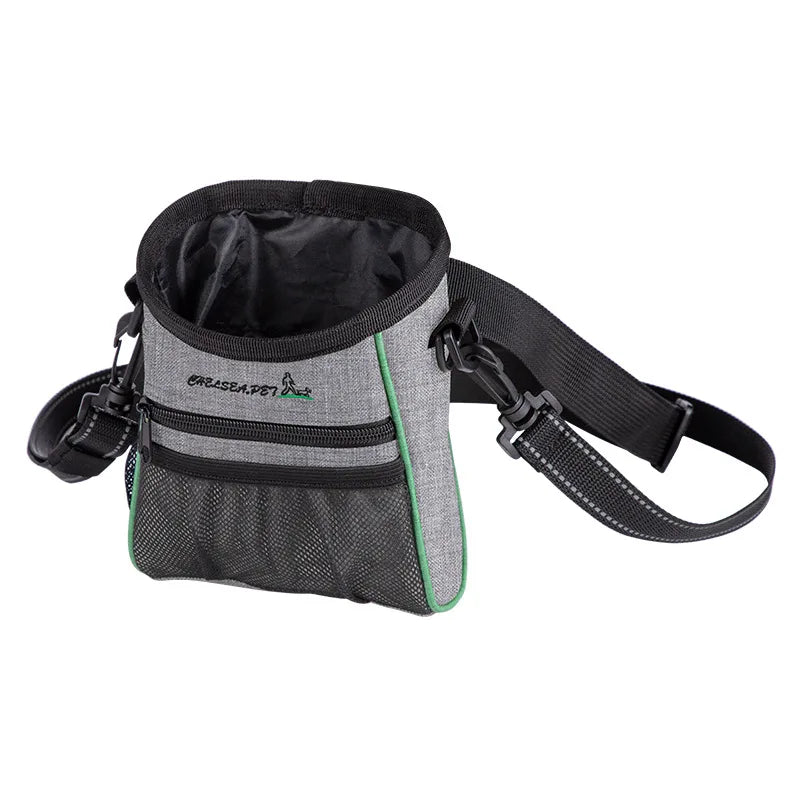 Sac d'entraînement pour animaux de compagnie avec pochettes de friandises pour ceinture et porte-craie, sac mains libres réglable pour les cours d'obéissance de randonnée et les exercices en plein air