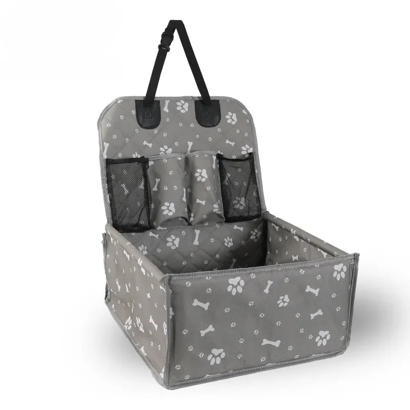 Sac de voiture pour animaux de compagnie, coussin portable pour animaux de compagnie pour les chats et les chiens à ranger lorsqu'ils sortent, pliable, coussin de transport de voiture pour chats et chiens de grande capacité