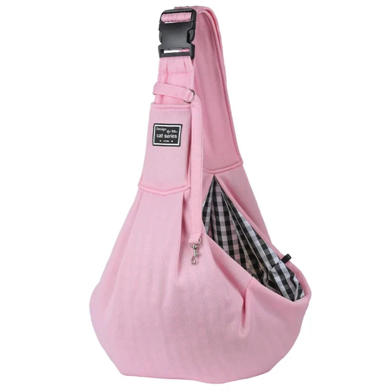 Sac de transport pour chien de compagnie Voyage en plein air Sacs à bandoulière pour chiots Chiens Single Comfort Sling Sac à main Fourre-tout Pochette Chaton Corgi Transport Animaux de compagnie