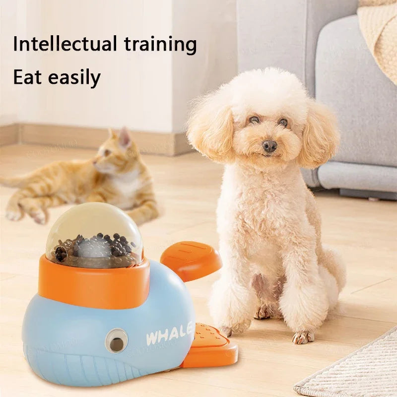 Jouet interactif pour chien de canard de dessin animé antidérapant Chargeur d'exercice intelligent Distributeur de nourriture pour animaux de compagnie