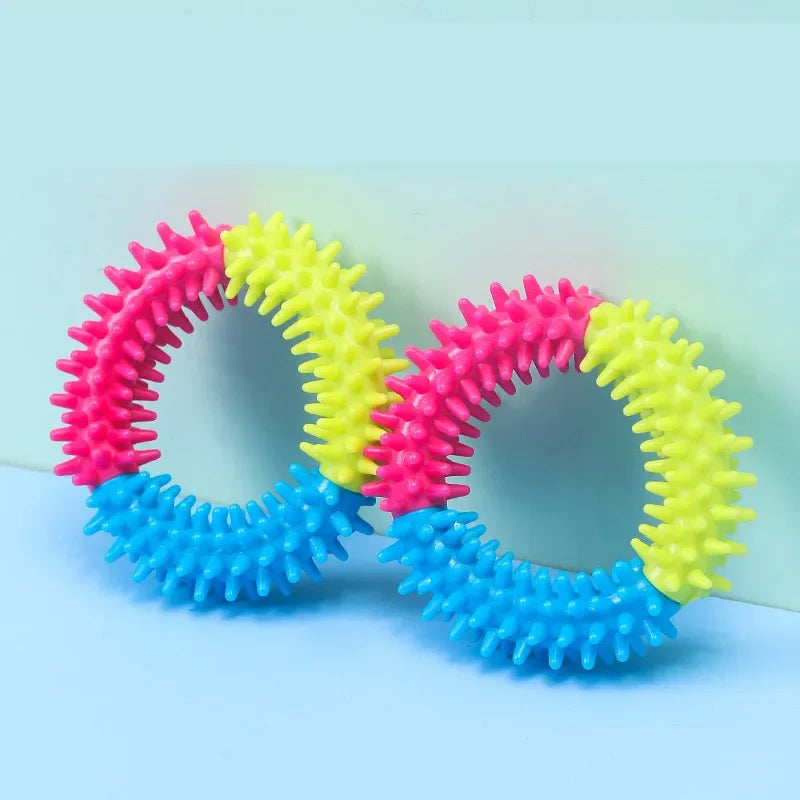 Jouet pour chien mignon Jouets en caoutchouc à mâcher pour petits chiens Résistant aux morsures Jouets pour chiots non toxiques pour animaux de compagnie Jouets pour chiots d'entraînement interactif