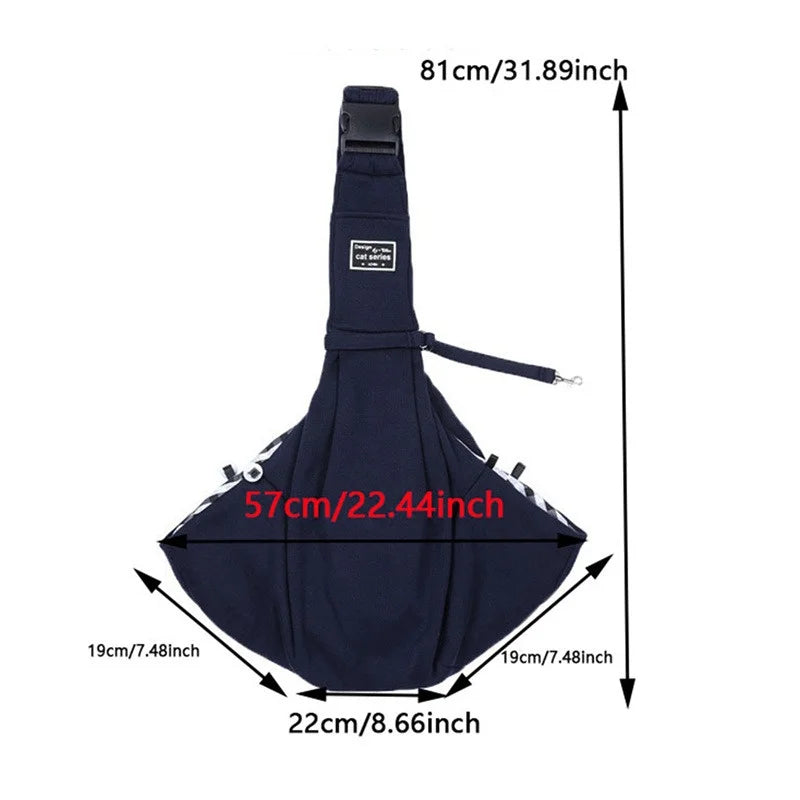 Sac de transport pour chien de compagnie Voyage en plein air Sacs à bandoulière pour chiots Chiens Single Comfort Sling Sac à main Fourre-tout Pochette Chaton Corgi Transport Animaux de compagnie