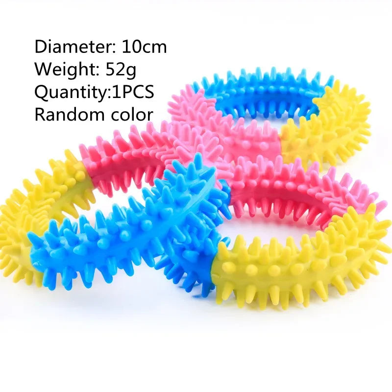 Jouet pour chien mignon Jouets en caoutchouc à mâcher pour petits chiens Résistant aux morsures Jouets pour chiots non toxiques pour animaux de compagnie Jouets pour chiots d'entraînement interactif